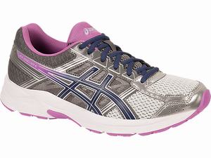 Bezecke Topanky Asics Gel-contend 4 Damske Strieborne Tmavo Siva | 57642-FARH