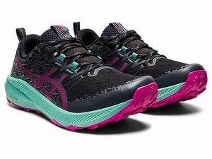 Trailove Bezecke Tenisky Asics Fuji Lite 2 Damske Čierne Fuchsie Červené | 21603-SWAJ